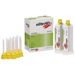 Silicone A - ELITE HD+ LIGHT BODY Fast Verde 2 cartucce 50 ml + 12 puntali