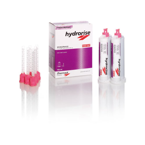 Silicone A - Hydrorise Monophase Fast 2 cartucce da 50 ml 6 puntali miscelazione rosa