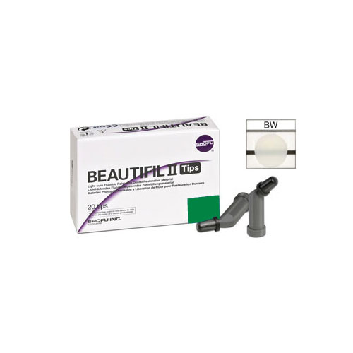 Beautifil II Tips 0,25 g BW Dentina denti Sbiancati 20 pz.
