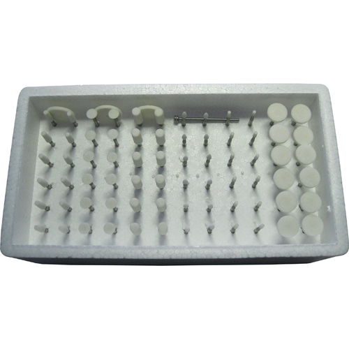 Pietra abrasiva LAB WHITE ASSORTIMENTO gambo HP 72 pz.