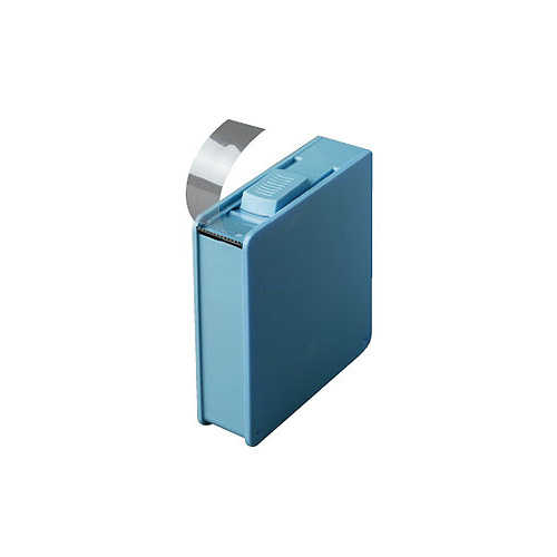 Dispenser con 1 rotolo (11 m). Matrici trasp. Alt. 9,5 mm, spess. 0,05 mm, 1 pz. Colore blu