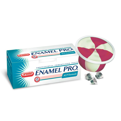 Enamel Pro, 200 coppette. grana Fine gusto Fragola (con 2 supporti Confy-grip)