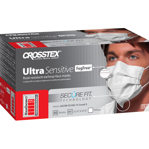 Mascherina Secure Fit Ultra Sensitive Fog Free Protezione A  Bianco 40 pz.